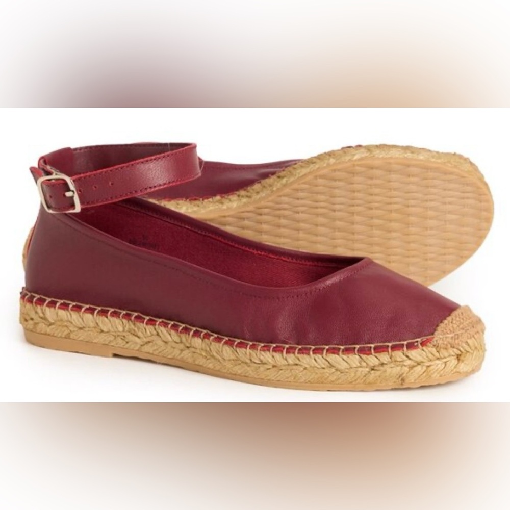 Free People Maroon Mason Ballet Espadrille Flats
Size 38/7.5